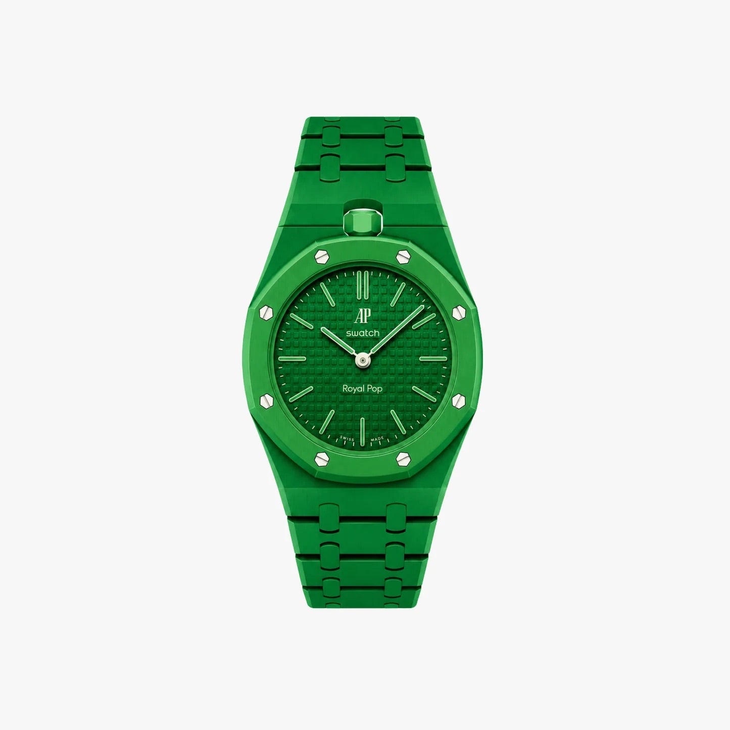 Audemars Piguet x Swatch GREEN EIGHT Custom Band